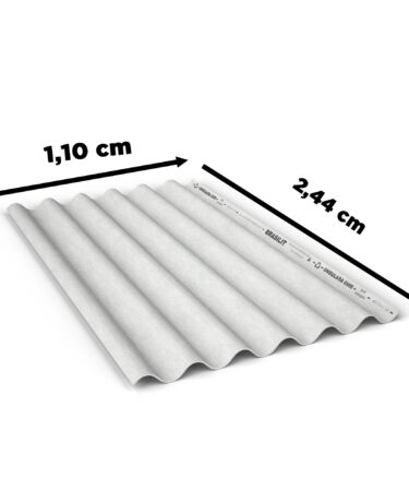Telha Brasilit 6mm 2,44cm x 1,10cm