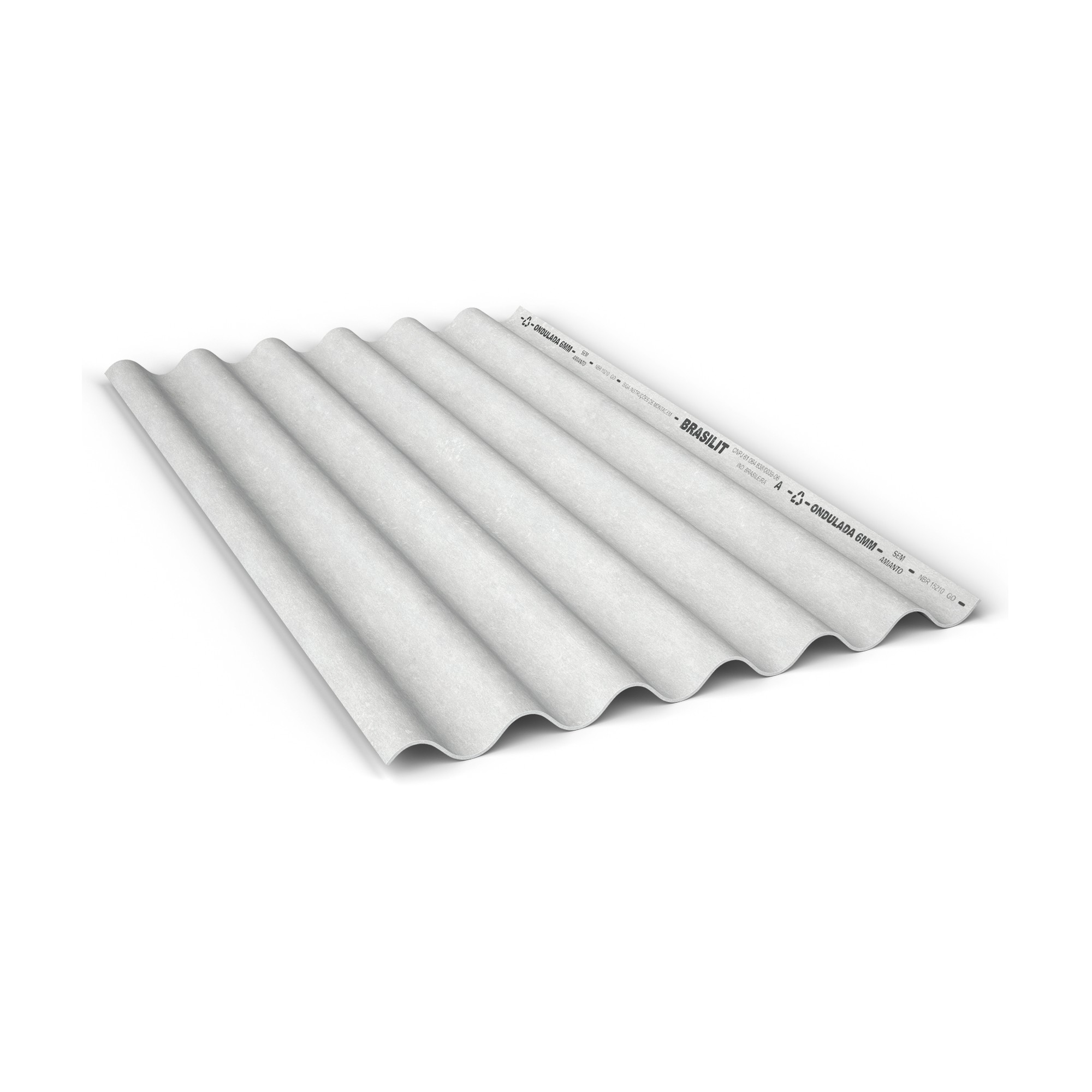 Telha Brasilit 6mm 2,44-x1,10